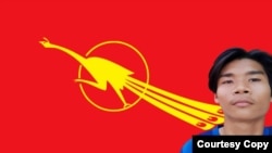 ပဲခူးခရိုင် ဗကသဒုဥက္ကဌ ကိုခန့်လင်းနိုင် (photo: All Burma Federation of Student Unions)