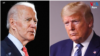 Ảnh phối hợp: Tổng thống Hoa Kỳ Joe Biden, trái, và đối thủ hàng đầu của ông bên Đảng Cộng hòa, cựu Tổng thống Donald Trump.