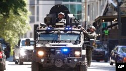 Autoblinda e policisë në Atlanta (3 maj 2023)