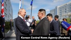 Зустріч лідера Північної Кореї Кім Чен Ина та президента Росії Путіна в Росії, 13 вересня 2023.