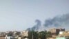 Smoke rises over Khartoum, Sudan, June 23, 2023. Clashes between warring factions resumed in Sudan's capital and a neighboring city after a three-day cease-fire expired.