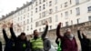 Railway workers vote to renew the strike, March 7, 2023, at the Gare du Nord train station in Paris.