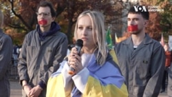 Під стінами Білого Дому пройшла акція на підтримку полонених захисників Азовсталі. Відео