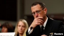 FILE - U.S. Navy Admiral John Richardson.
