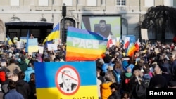 Берн. Демонстрация против российской агрессии в Украине (архивное фото)