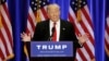 Republican presidential candidate Donald Trump delivers a speech during a campaign event at the Trump Soho Hotel in Manhattan, New York City, June 22, 2016. 