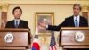 존 케리 미국 국무장관(오른쪽)과 윤병세 한국 외교장관이 2일 워싱턴에서 회담 후 공동 기자회견을 가졌다.