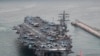 U.S. aircraft carrier USS Ronald Reagan and its battle group launched drills with South Korean warships off the Korean Peninsula’s east coast on Sept. 26, 2022