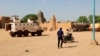 FILE - United Nation forces patrol the streets of Timbuktu, Mali, Sept. 26, 2021. A two-week blockade by Islamist militants has created food and aid shortages in the ancient city of Timbuktu, the mayor and residents said on Aug. 28, 2023.  