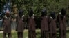 FILE - Insurgents suspected of being from the Haqqani network are presented to the media at the National Directorate of Security (NDS) headquarters in Kabul.