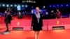 German film director Julia von Heinz poses for photographers at the premiere for the film 'Treasure' during the International Film Festival, Berlinale, in Berlin, Feb. 17, 2024.