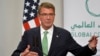 U.S. Secretary of Defense Ash Carter attends a press conference with Britain's Defense Secretary Michael Fallon at the Foreign Office in London, Dec. 15, 2016.