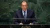 FILE - Russia's Foreign Minister Sergey Lavrov delivers his address at the 69th session of the United Nations General Assembly, at U.N. headquarters in New York, September 2014.