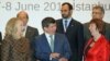 From left: US Secretary of State Hillary Rodham Clinton, Turkish Foreign Minister Ahmet Davutoglu and EU Foreign Policy Chief Catherine Ashton at the ministerial meeting of the Global Counterterrorism Forum in Istanbul, June 7, 2012 (AP).
