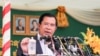 រូបឯកសារ៖ លោកនាយករដ្ឋមន្រ្តីហ៊ុន សែនថ្លែងនៅក្នុងថ្ងៃដាក់ឲ្យដំណើរការមន្ទីរពេទ្យជប៉ុនសាន់រាយស៍នៅថ្ងៃអង្ការ ទី២០ ខែកញ្ញា ឆ្នាំ២០១៦ នៅខណ្ឌជ្រោយចង្វា រាជធានីភ្នំពេញ។ (ឡេង ឡែន/VOA)