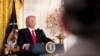FILE - President Donald Trump takes a question during a news conference in the East Room of the White House in Washington, Feb. 16, 2017.