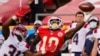 Le receveur Tyreek Hill lorsqu'il était dans l'équipe des Chiefs de Kansas City lors d'un match contre les New England Patriots à Kansas City, Missouri, le 5 octobre 2020. Jay Biggerstaff / USA TODAY