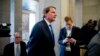 FILE - Former White House counsel Don McGahn arrives for a ceremony in the Great Hall at the Department of Justice in Washington, May 9, 2019. 