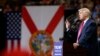 Republican presidential candidate Donald Trump speaks during a campaign rally at Jacksonville Veterans Memorial Arena, Aug. 3, 2016, in Jacksonville, Florida.