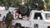 FILE - U.N. peacekeepers patrol a street in Bangui, the capital of Central African Republic, Dec. 30, 2015. A U.N. contingent was sent home in early 2016 from the Central African Republic following allegations of abuse.