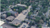 谷歌地球(Google Earth)图像所显示的明尼苏达州明尼阿波利市圣母领报天主教学校(Annunciation Catholic School)鸟瞰图。