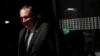 U.S. Secretary of State Mike Pompeo leaves after a meeting at the Europa building in Brussels, Belgium, May 13, 2019.