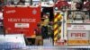 Emergency rescue personnel near the Bourke Street mall in central Melbourne, Australia, November 9, 2018. 