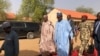 Shugaba Buhari a lokacin ziyarar da ya kai Dapchi