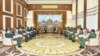 ဗိုလ်ခ ျုပ်မှူးကြီး မင်းအောင်လှိုင် တရုတ်အစိုးရ တာဝန်ရှိသူများနဲ့ တွေ့ဆုံစဉ်