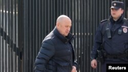 Керівник приватної групи найманців "Вагнер" Євген Пригожин в Москві , 8 квітня 2023 р. REUTERS/Юлія Морозова
