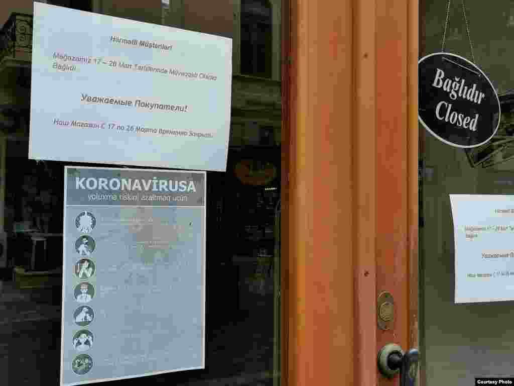 "Koronavirusla bağlı Bakının mərkəzi küçələri"
