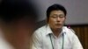 북한 정치범수용소 경비대 출신 탈북자 안명철 씨가 지난해 8월 서울에서 열린 유엔 북한인권 조사위원회 청문회에서 증언하고 있다. (자료사진)