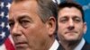 House Speaker John Boehner of Ohio, left, joined by House Budget Committee Chairman Rep. Paul Ryan, R-Wis., takes reporters' questions, on Capitol Hill in Washington, Dec. 11, 2013.