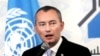 United Nations Special Coordinator for the Middle East Peace Process Nickolay Mladenov, speaks during a press conference in Gaza City, Feb. 17, 2016.