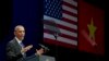 US President Barack Obama delivers remarks at the National Convention Center in Hanoi on May 24, 2016.