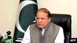 Pakistan's Prime Minister Nawaz Sharif is seen at his office in Islamabad, March 28, 2016. Documents leaked from a Panama-based law firm recently revealed his children own several offshore companies.