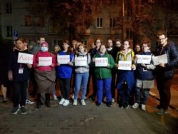 Фото: Адарія разом з колегами-журналістами