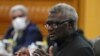 FILE: Perdana Menteri Kepulauan Solomon Manasseh Sogavare di Aula Besar Rakyat China di Beijing, 10 Juli 2023. (Andy Wong/Pool via REUTERS)