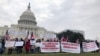 FILE PHOTO - Cambodian-Americans held a protest against the Hun Sen government outside of Capitol Hill, Washington DC. (Chetra Chap/VOA Khmer) 