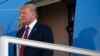 Shugaban Amurka, Donald Trump a lokacin da ya isa filin tashin jirage na Helsinki a jiya Lahadi, Yuli 15 2018