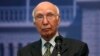 FILE - Pakistani foreign policy chief Sartaj Aziz. 