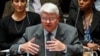 FILE - Herve Ladsous, head of the U.N. Department of Peacekeeping Operations, speaks to Security Council representatives in New York, Oct.14, 2014.