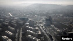 FILE - An aerial view of Kabul, Afghanistan, Feb. 11, 2016.