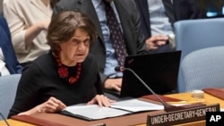 Заступниця генсека ООН з політичних питань та питань миробудування Розмарі Дікарло. AP Photo/Yuki Iwamura