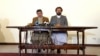 FILE - Officials of the Hezb-i-Islami faction speak during a press conference in Kabul, Afghanistan, March 17, 2016.