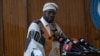 Le Premier ministre sénégalais Ousmane Sonko lors d'un discours prononcé à l'université Cheikh Anta Diop de Dakar.