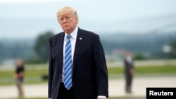 Президент Трамп після нарад у Кемп-Дейвиді