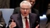 FILE - Russia's U.N. ambassador, Vitaly Churkin, shown addressing the Security Council in May 2014, says Turkey acted "recklessly" in deploying troops to Iraq.