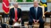 El presidente Trump habla con los medios tras una reunión en la Casa Blanca con el primer ministro de Israel, Benjamin Netanyahu, con quien discutió su propuesta de un plan de paz para Oriente Medio. Foto AP
