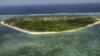 An aerial view of Pag-asa Island, part of the disputed Spratly group of islands, in the South China Sea.